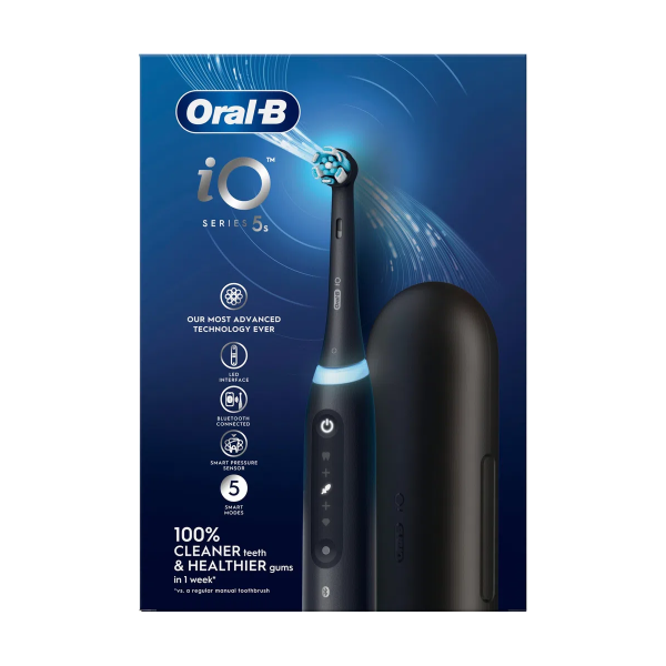 Электрическая зубная щетка ORAL-B iO Series 5s Matt Black (C футляром), черная