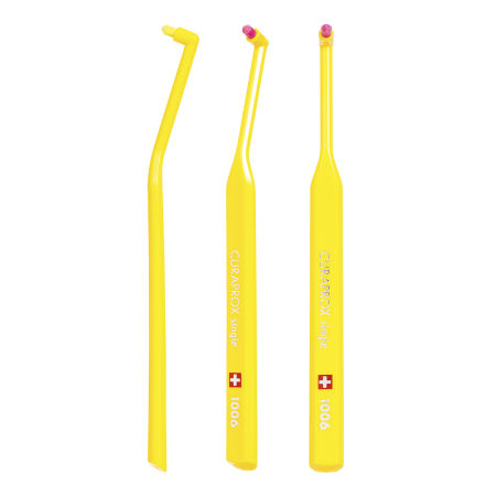 Монопучковая щетка CURAPROX CS1006 ЖЕЛТАЯ Монопучковая щетка CURAPROX CS1006 ЖЕЛТАЯ