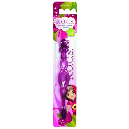 Зубная щетка R.O.C.S. Kids SOFT (3-7 лет) ФИОЛЕТОВАЯ