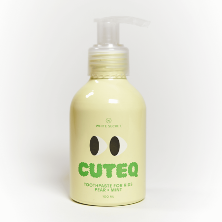 Детская зубная паста White Secret Cuteq Mint Pear Мята и Груша (5-12 лет), 100 мл