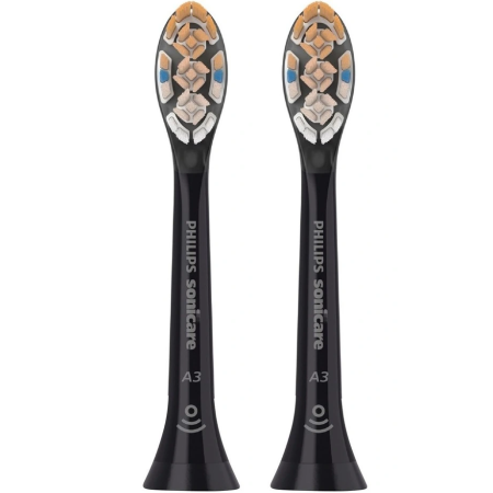 HX9092/11 - насадки Philips Premium All-in-One, ЧЕРНЫЕ (2 шт)