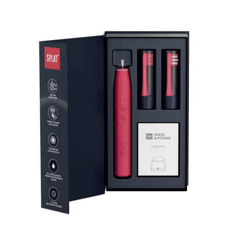 Электрическая зубная щетка SPLAT Sense&Power S88 Красная