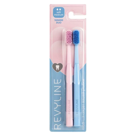 Набор з/щеток Revyline SM 6000 DUO Розовая + Голубая (soft-medium) (2 шт.) Набор з/щеток Revyline SM 6000 DUO Розовая + Голубая (soft-medium) (2 шт.)