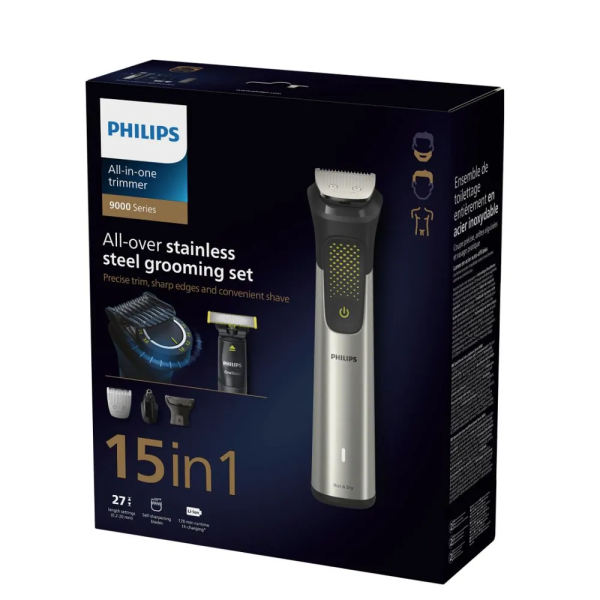 Набор для стрижки Philips MG9552/15 Series 9000: триммер MG7710 + триммер OneBlade Набор для стрижки Philips MG9552/15 Series 9000: триммер MG7710 + триммер OneBlade