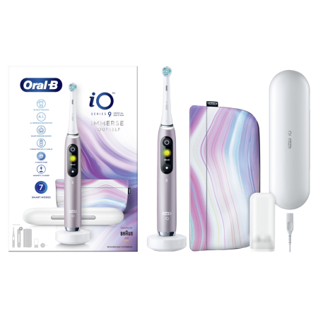 Электрическая зубная щетка ORAL-B iO Series 9 Rose Quartz - iOM9.1A1.5ADH, 2 футляра
