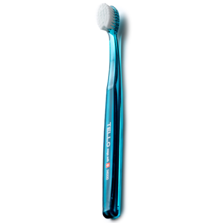 Зубная щетка TELLO 14000+ mega soft touch filaments БИРЮЗОВАЯ