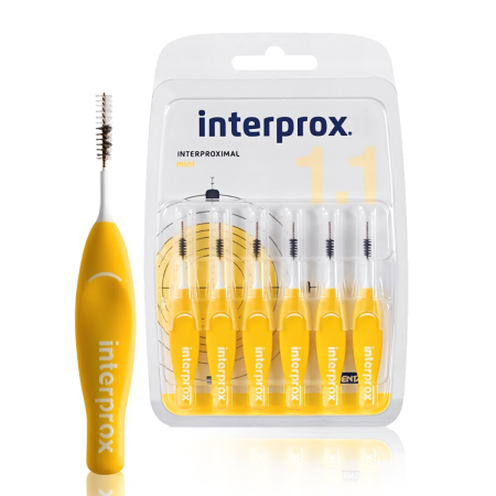 Ершик межзубный Interprox 4G - мягкая КОРОТКАЯ ручка - MINI 1,1 (6 шт)