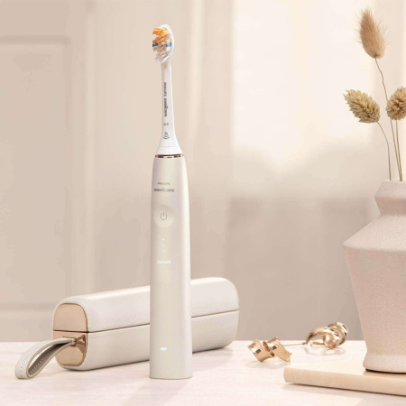Электрическая зубная щетка Philips Sonicare Prestige 9900 HX9992/11, бежевая