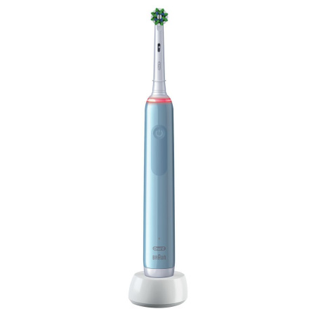 NEW!!! Электрическая зубная щетка ORAL-B Pro 3 3770 голубая D505.534.3 (3 насадки)