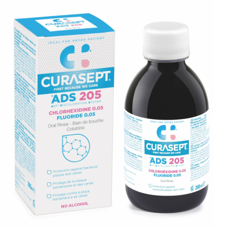 CURASEPT ополаскиватель 0,05% хлоргексидина, 200 мл. (ADS205)