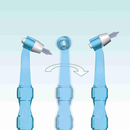 Монопучковая щетка Miradent I-Prox P transparent Pink (ручка + 4 насадки)РОЗОВАЯ