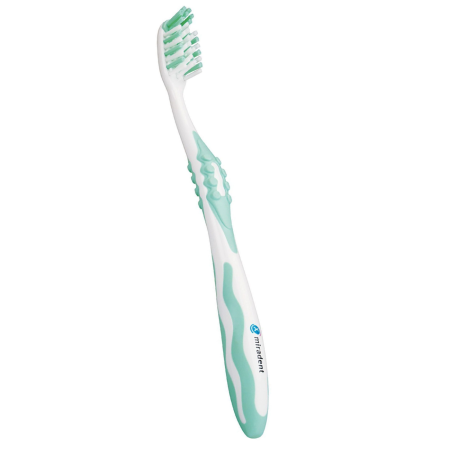 Зубная щетка Miradent Carebrush White medium, мятная