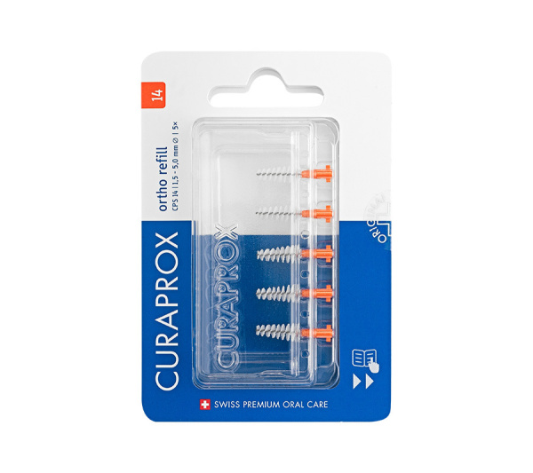 CURAPROX Межзубные ершики regular/ortho refill  1,5 мм (5 шт), (CPS14)