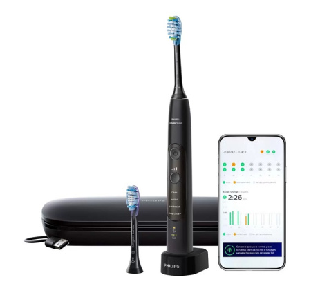 HX9631/16 - звуковая щетка PHILIPS Sonicare ExpertClean 7500, черная