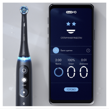 Набор из двух электрических зубных щеток Oral-B iO Series 7 DUO Black Onyx, White Alabaster (белая/черная)