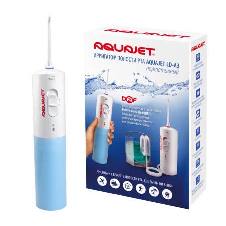 Aquajet LD-А3 портативный ирригатор ГОЛУБОЙ