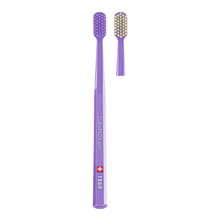 Зубная щетка CURAPROX "soft" CS1560 ФИОЛЕТОВАЯ Зубная щетка CURAPROX "soft" CS1560 ФИОЛЕТОВАЯ