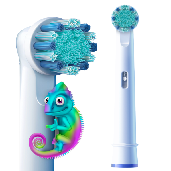 БЛИСТЕР ИЗ 4 насадок Braun Oral-B Pro Kids Хамелеон, экстра мягкие щетинки БЛИСТЕР ИЗ 4 насадок Braun Oral-B Pro Kids Хамелеон, экстра мягкие щетинки
