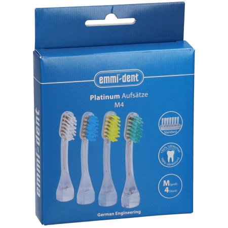 Насадки стандартные (M4) для УЗ щетки Emmi-dent 6 Platinum, 4 шт