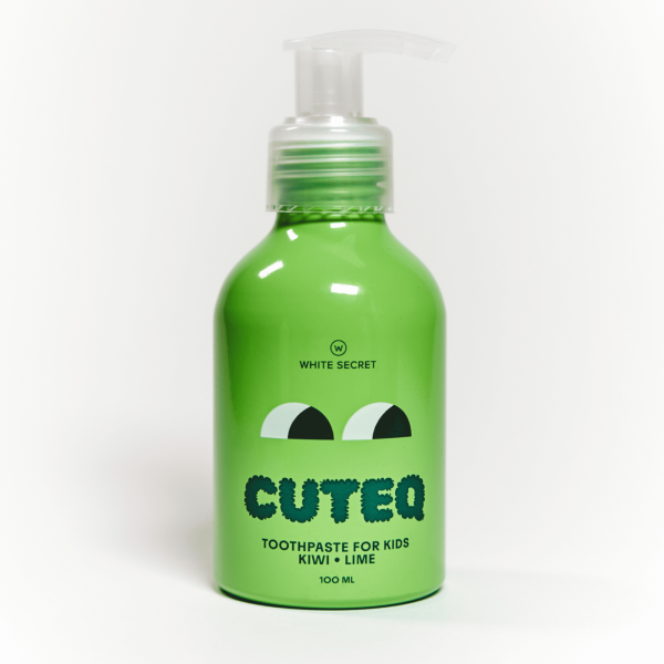 Детская зубная паста White Secret Cuteq Kiwi Lime Киви и Лайм (5-12 лет), 100 мл