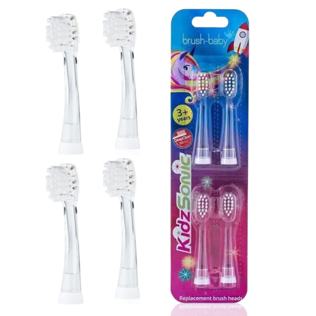 Насадки для зубной щетки Brush Baby (3-6 лет), 4 шт.